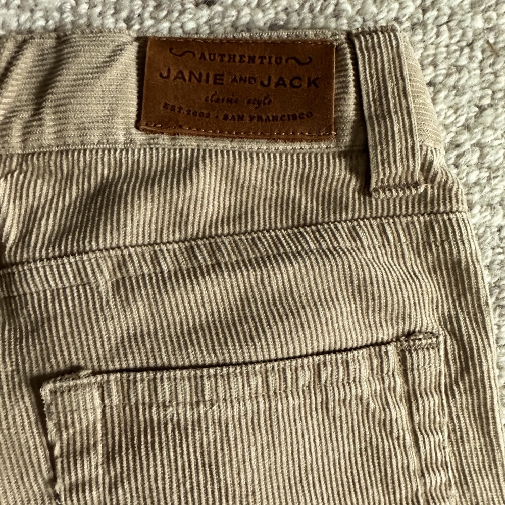Janie & Jack tan corduroy pants